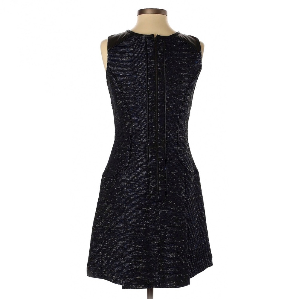 Cynthia Steffe Blue & Black Metallic Dress - Picture 2 of 10